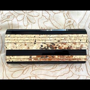 Jimmy Choo Sweetie Gold Flakes Clutch
